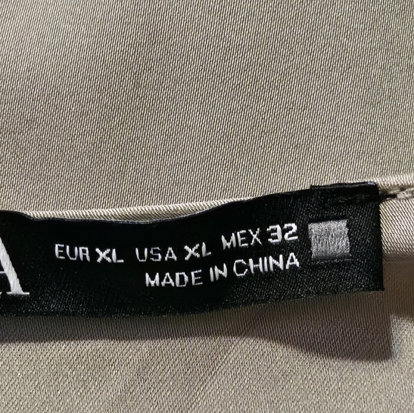 Zara Long Sleeve Satin Blouse Champagne Size XL - Picture 9 of 12